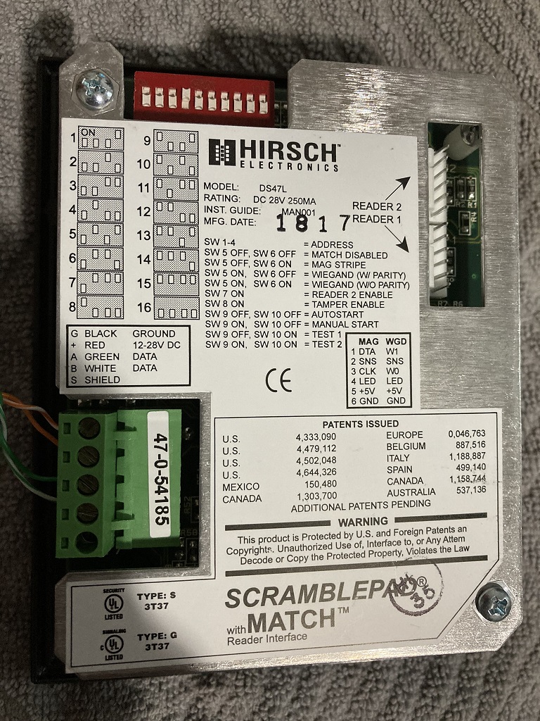 Scramblepad rear panel