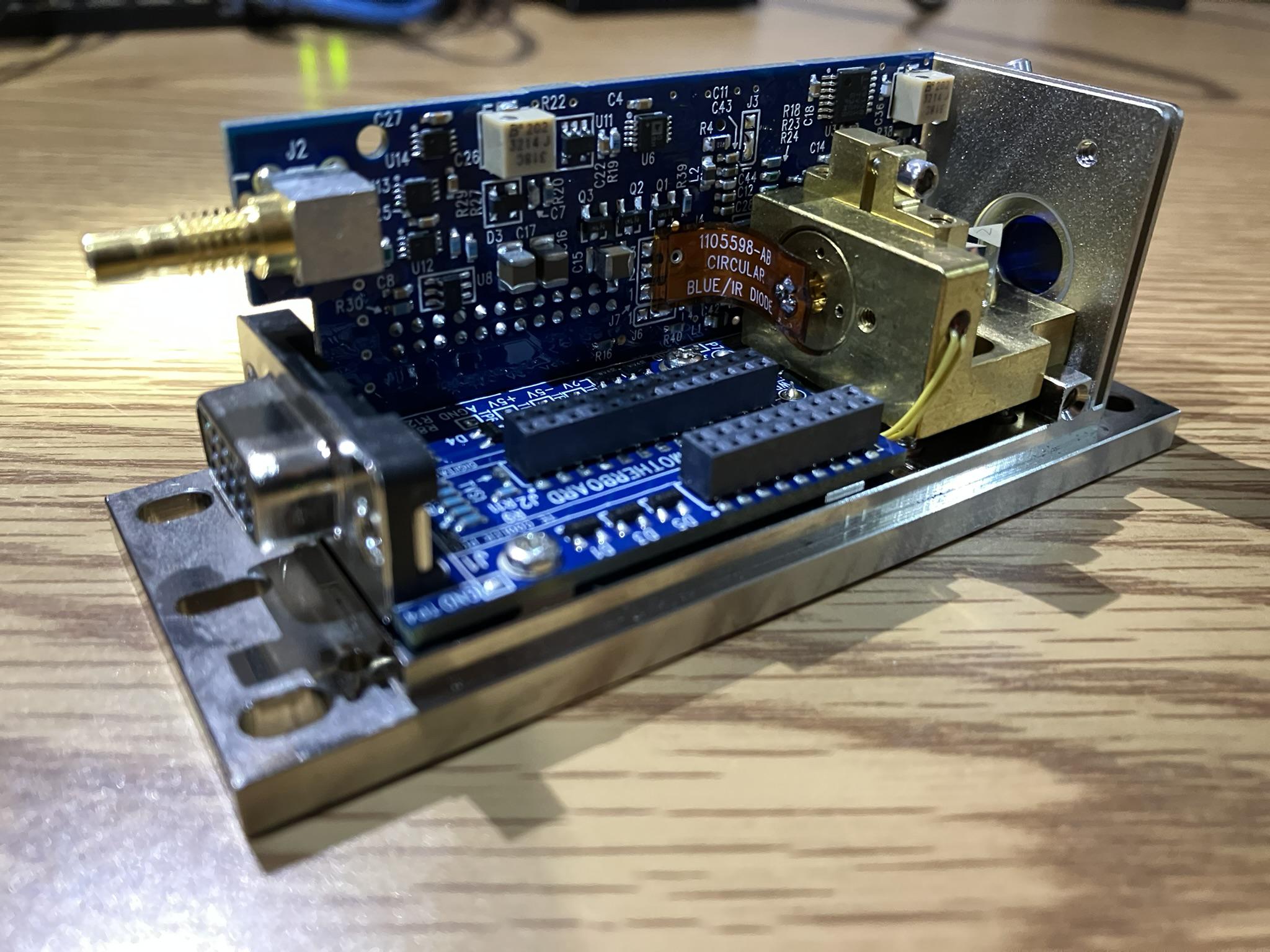 Inside view showing diode connector