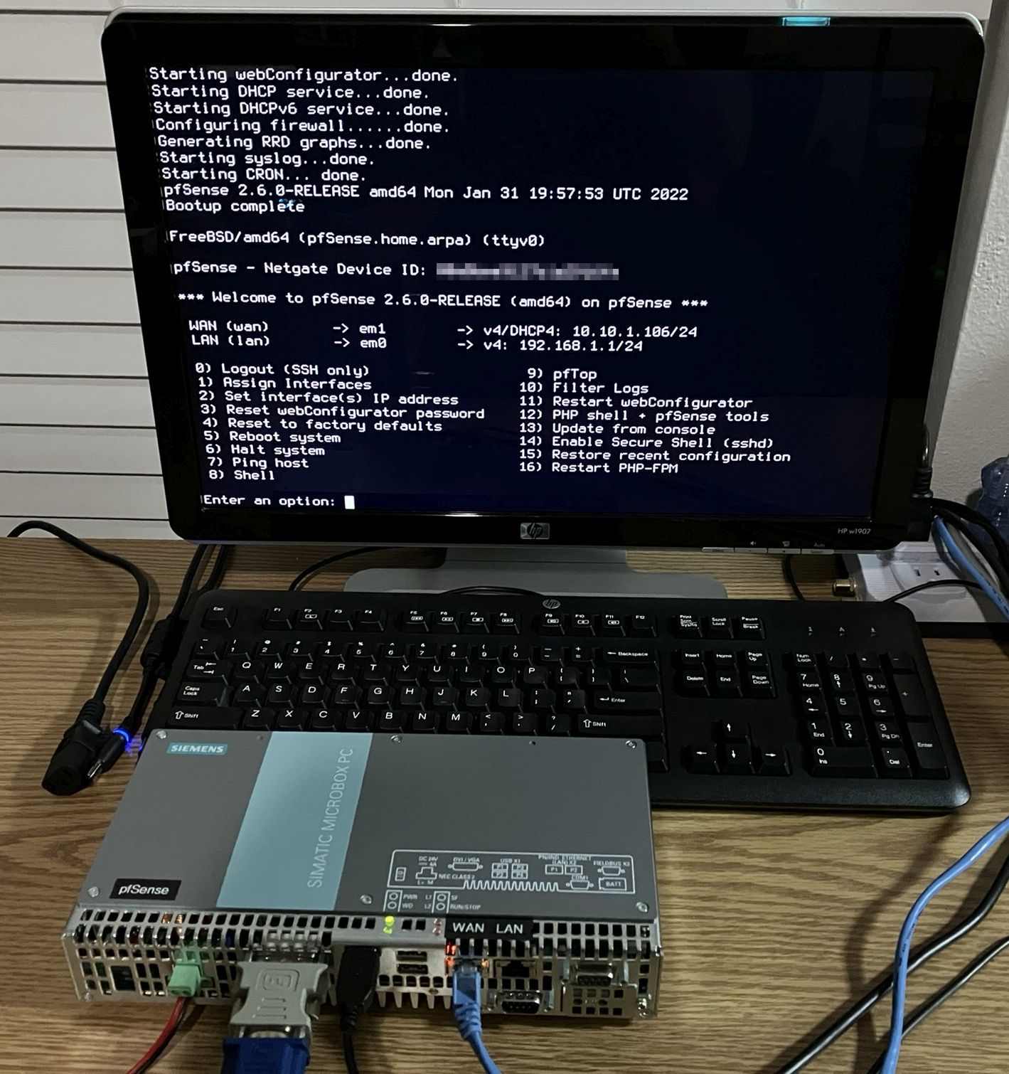 IPC427C running pfSense