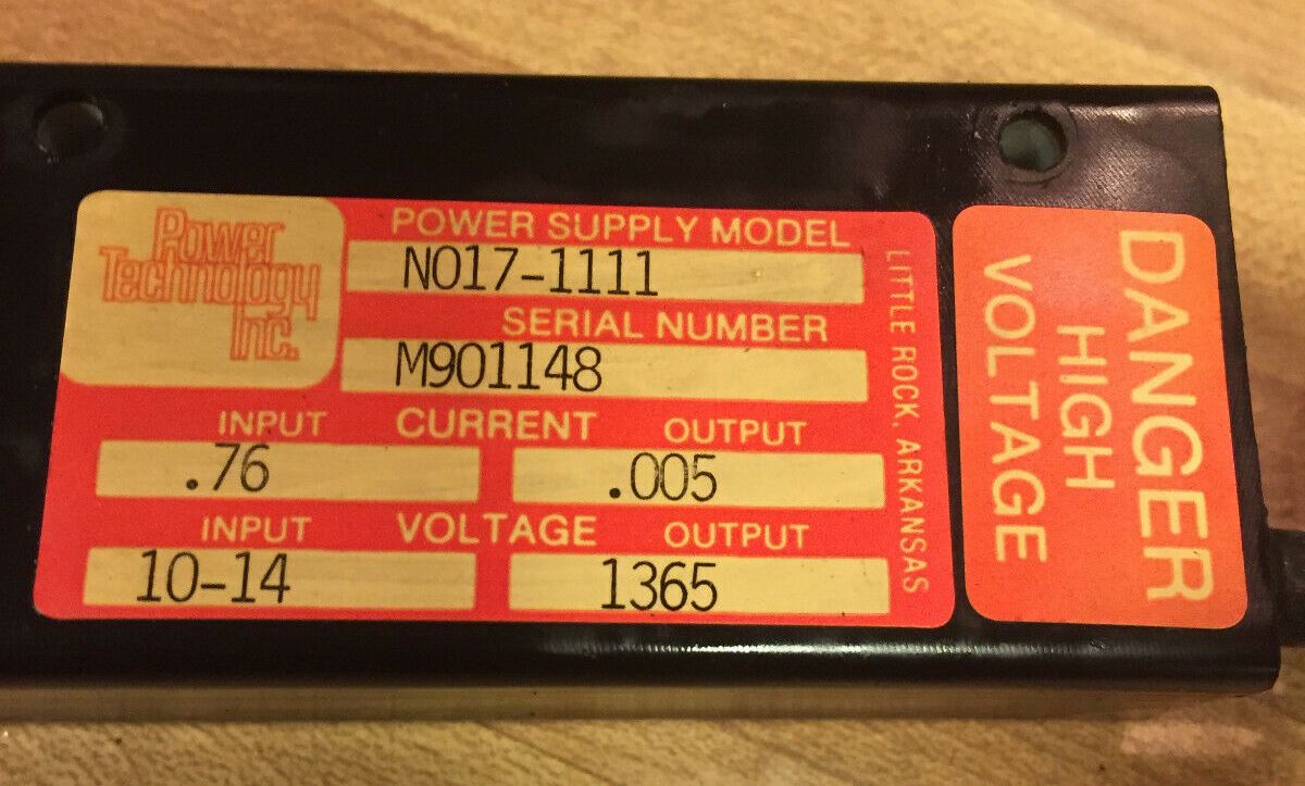 potted-brick style HeNe power supply for red tube