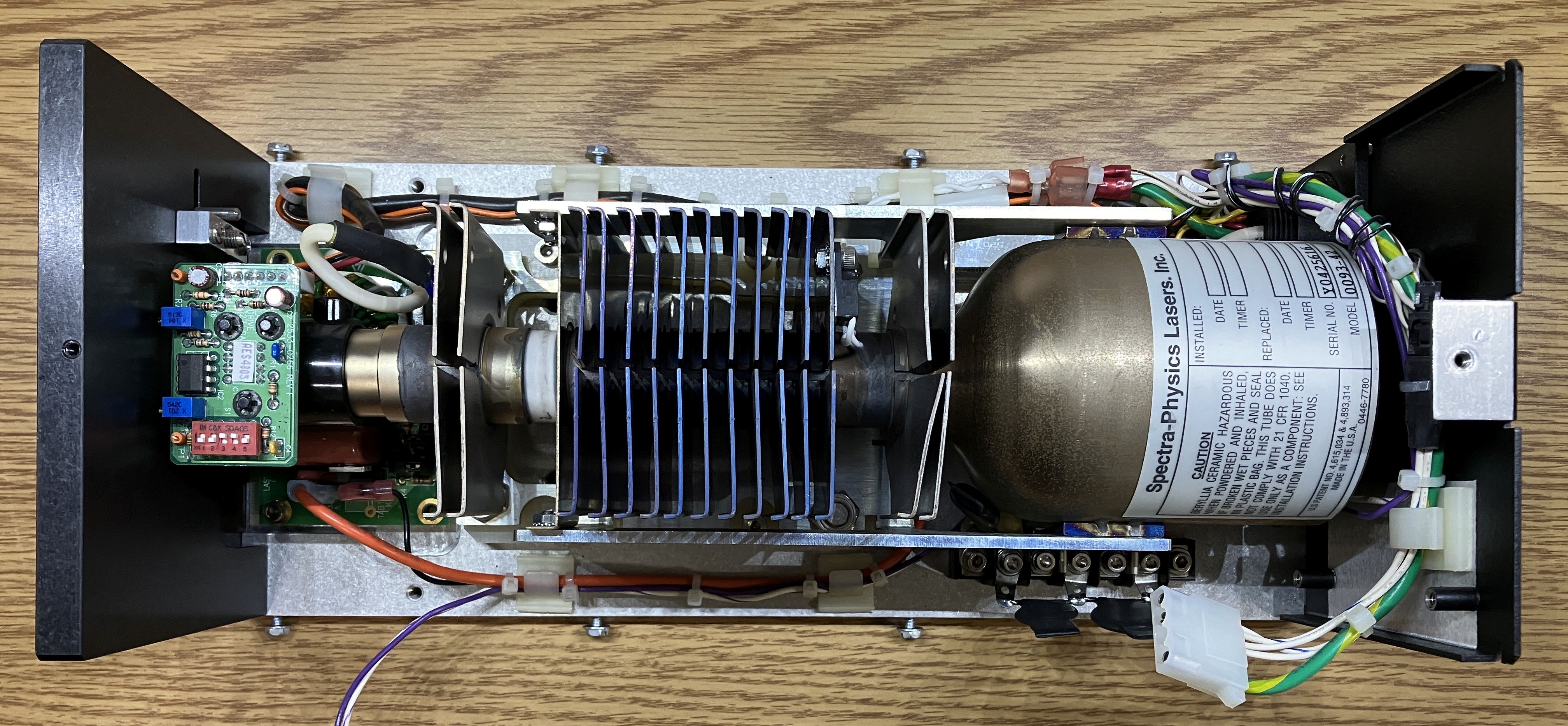 argon ion laser head inside