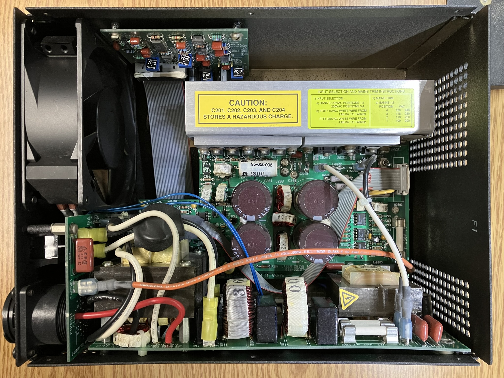 263C ion laser power supply inside