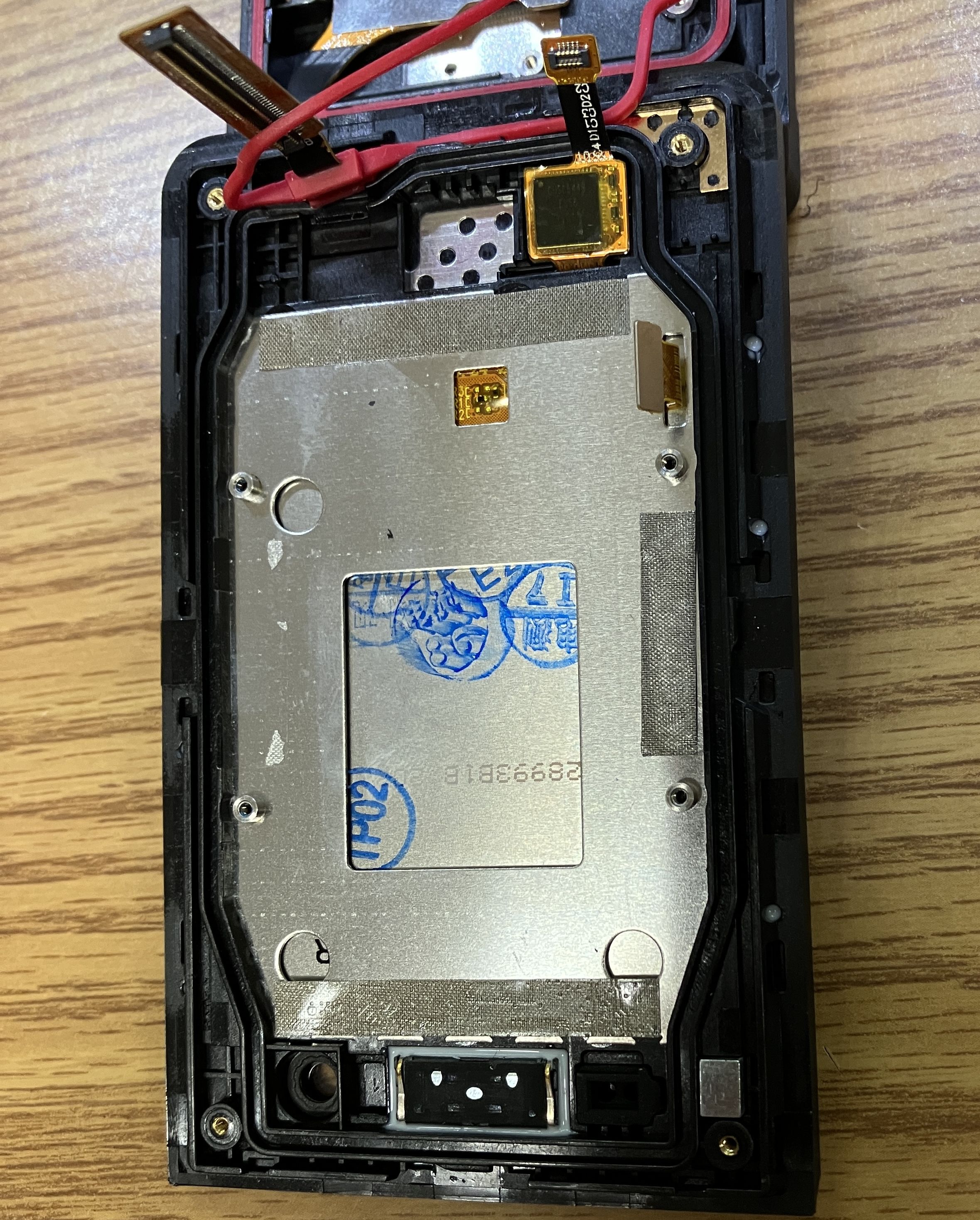 CAT S22 Flip top half with inner structure removed