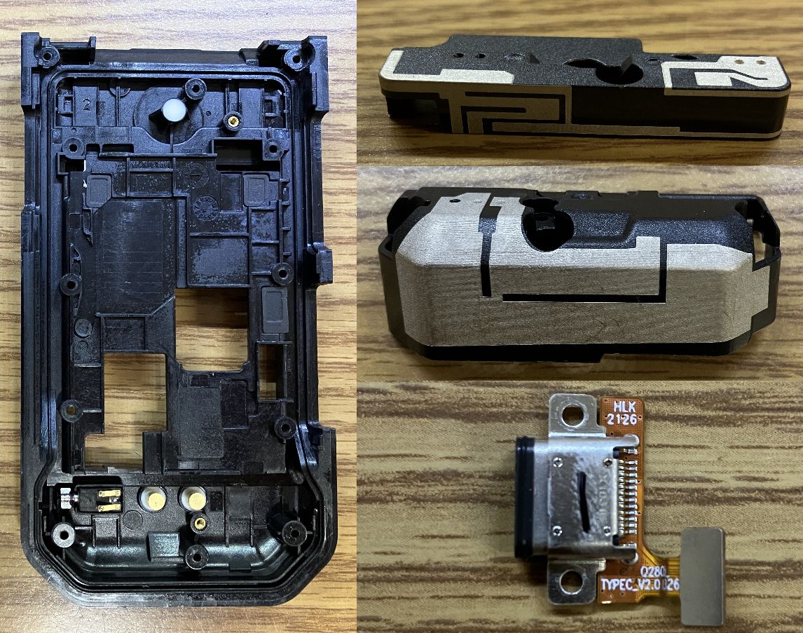 CAT S22 Flip internal structure and antenna components