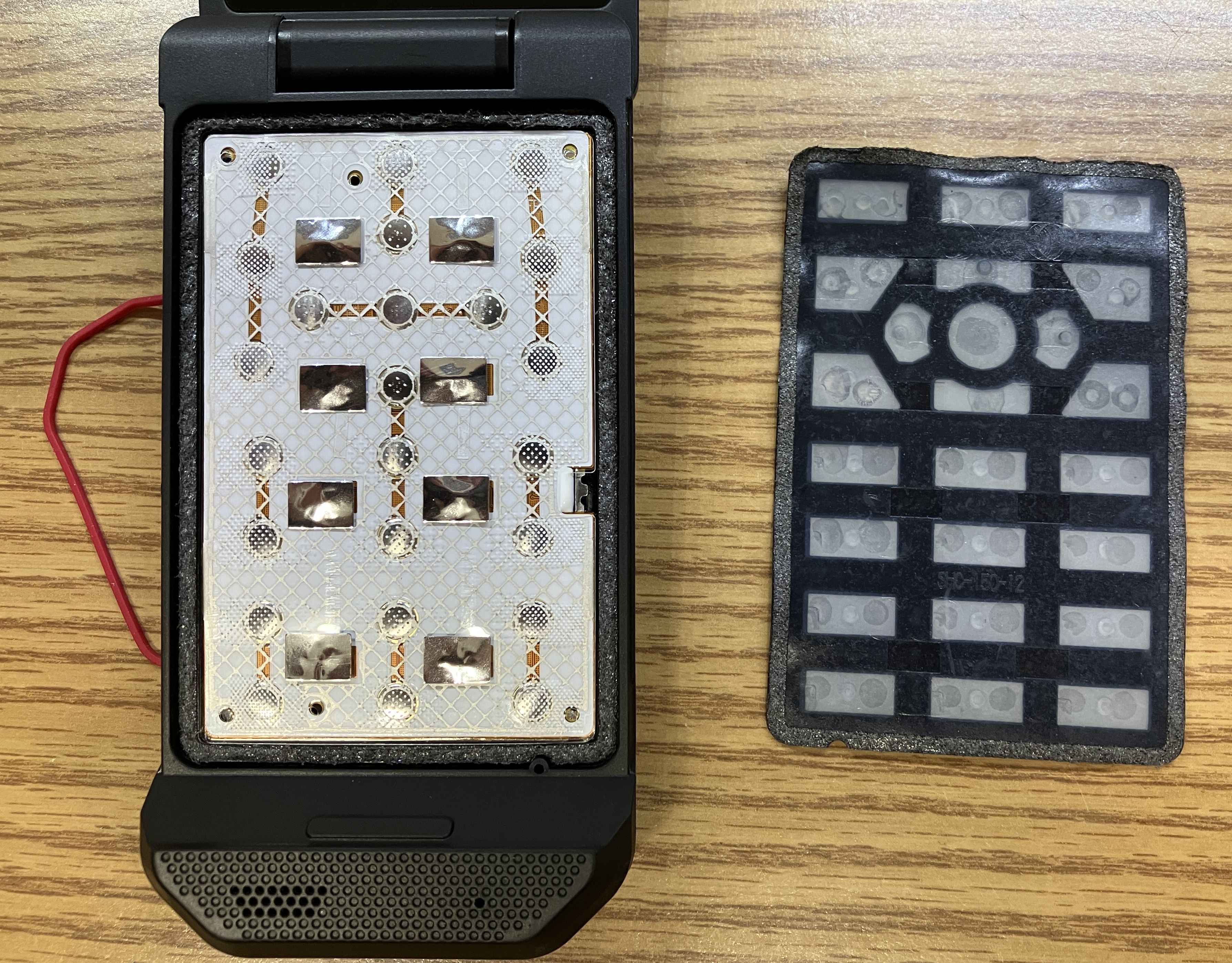 CAT S22 Flip keyboard membrane removed