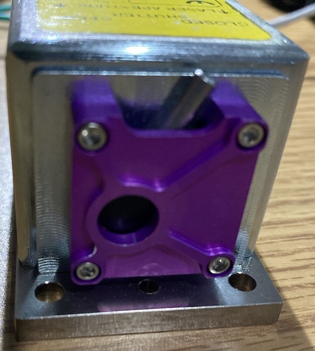 CUBE laser front beam shutter
