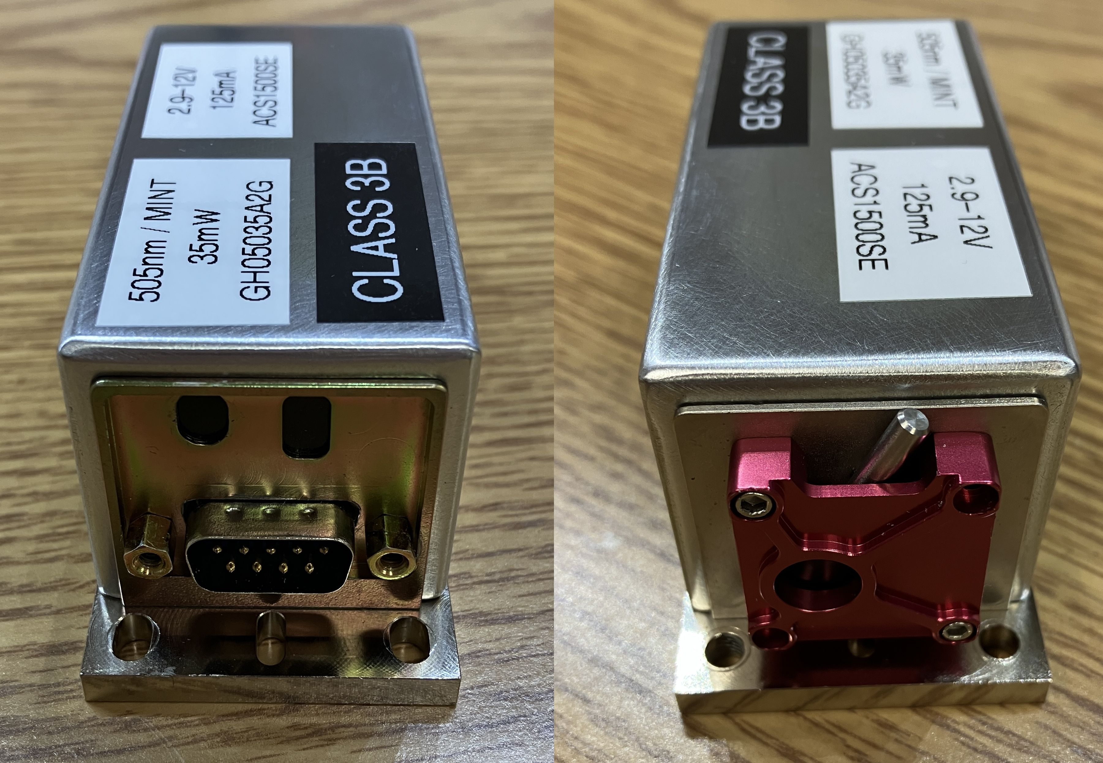 NT-LS-DM35-C laser system front and back view