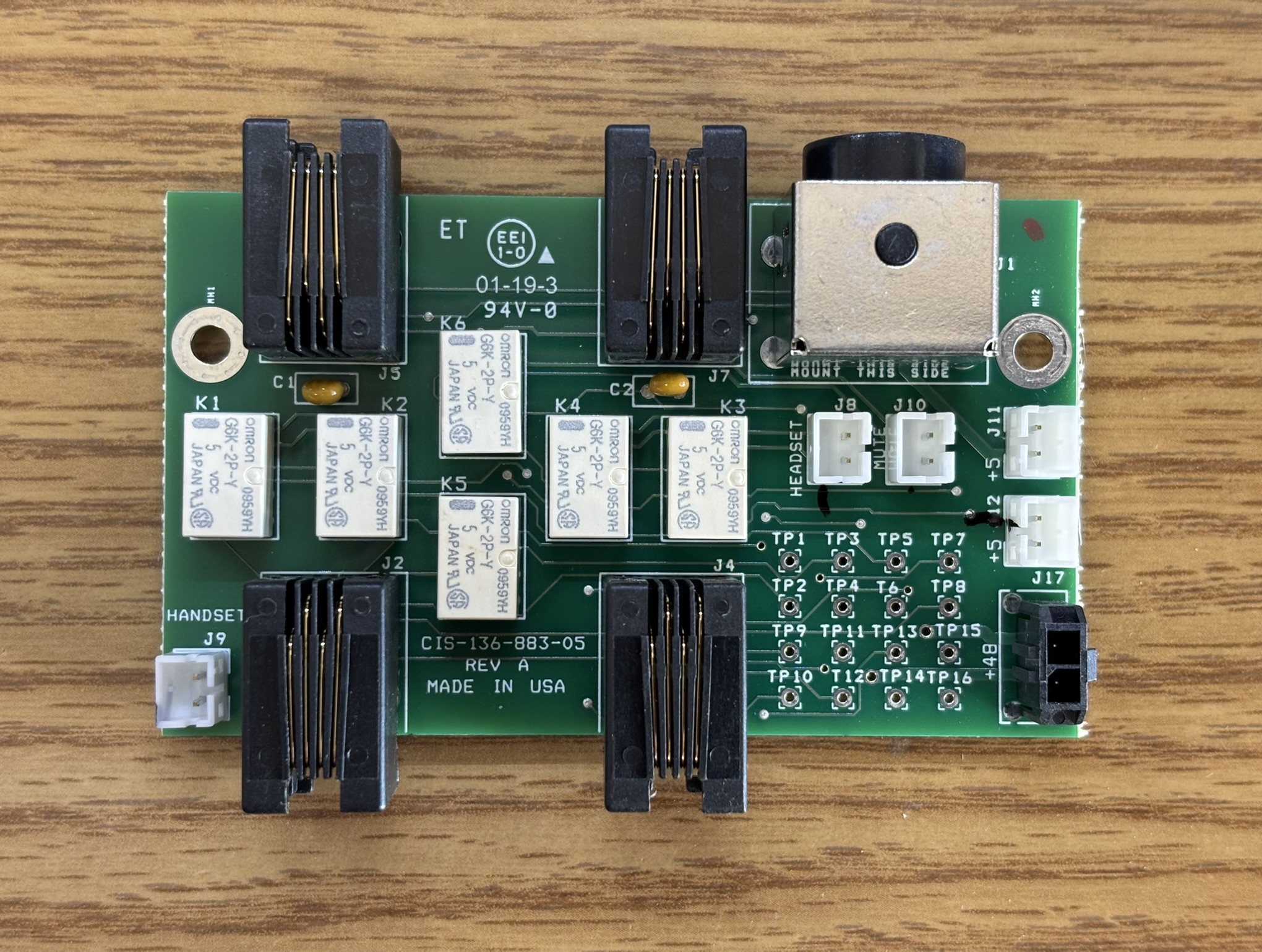DTD-8841 connections and interface board