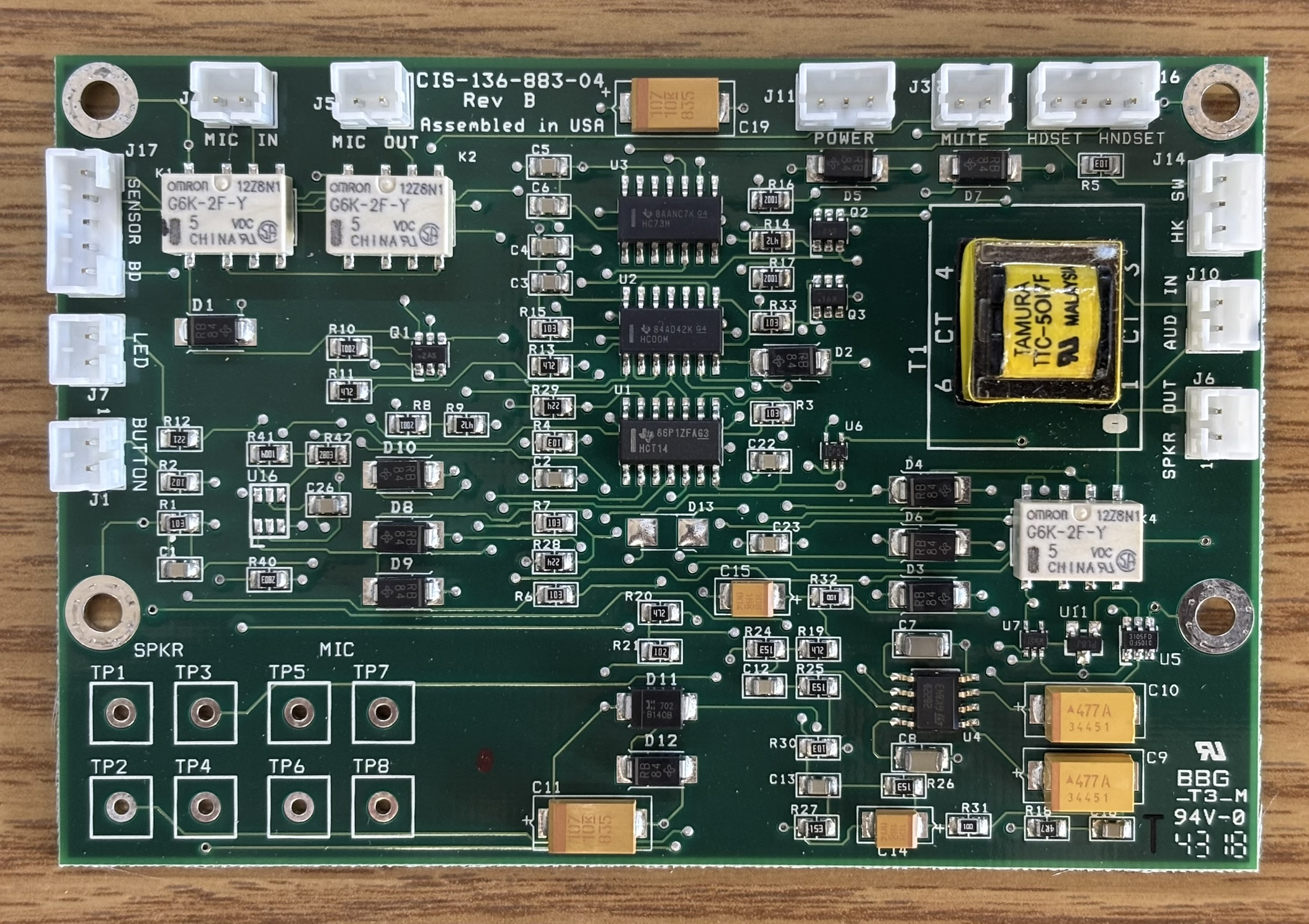 DTD-8841 primary logic board for positive disconnect system