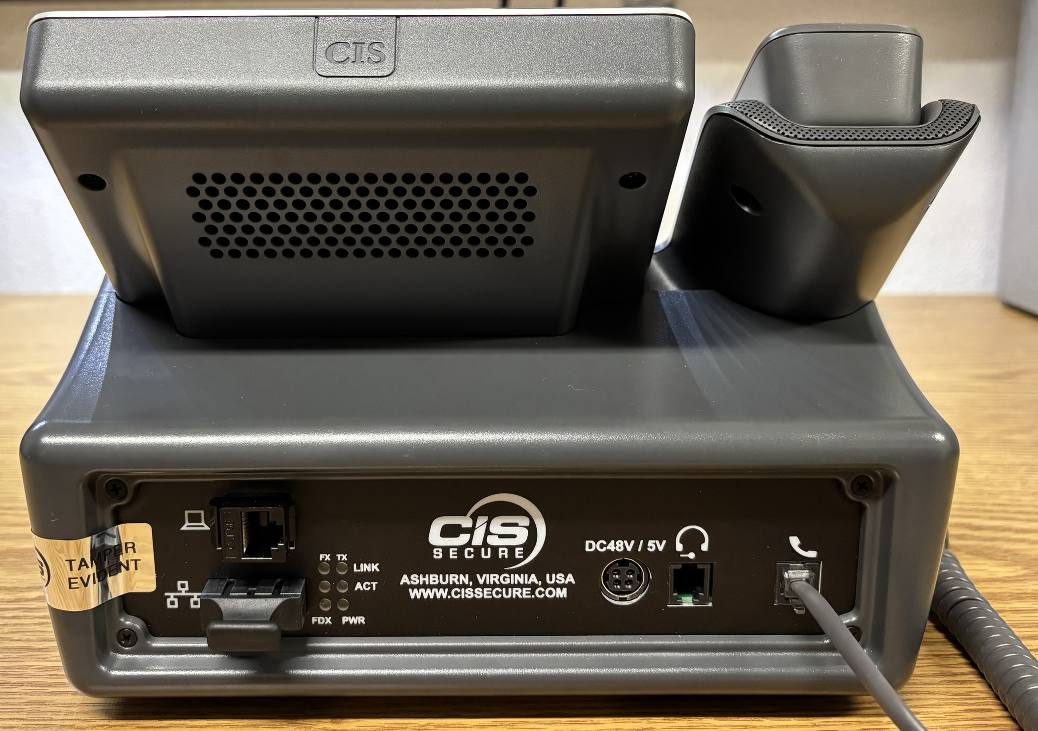 IP phone back view