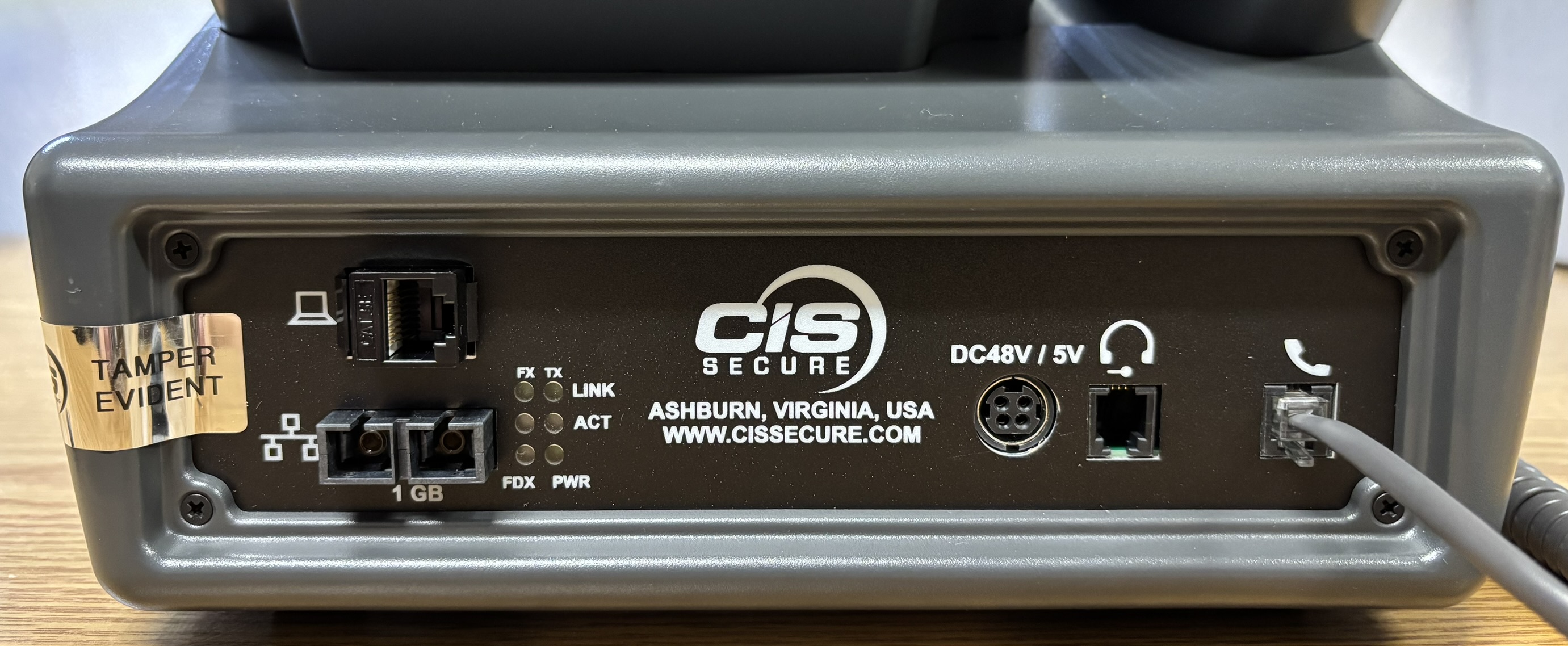 IP phone back view
