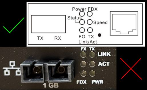 CTS fiber media converter and datasheet compare