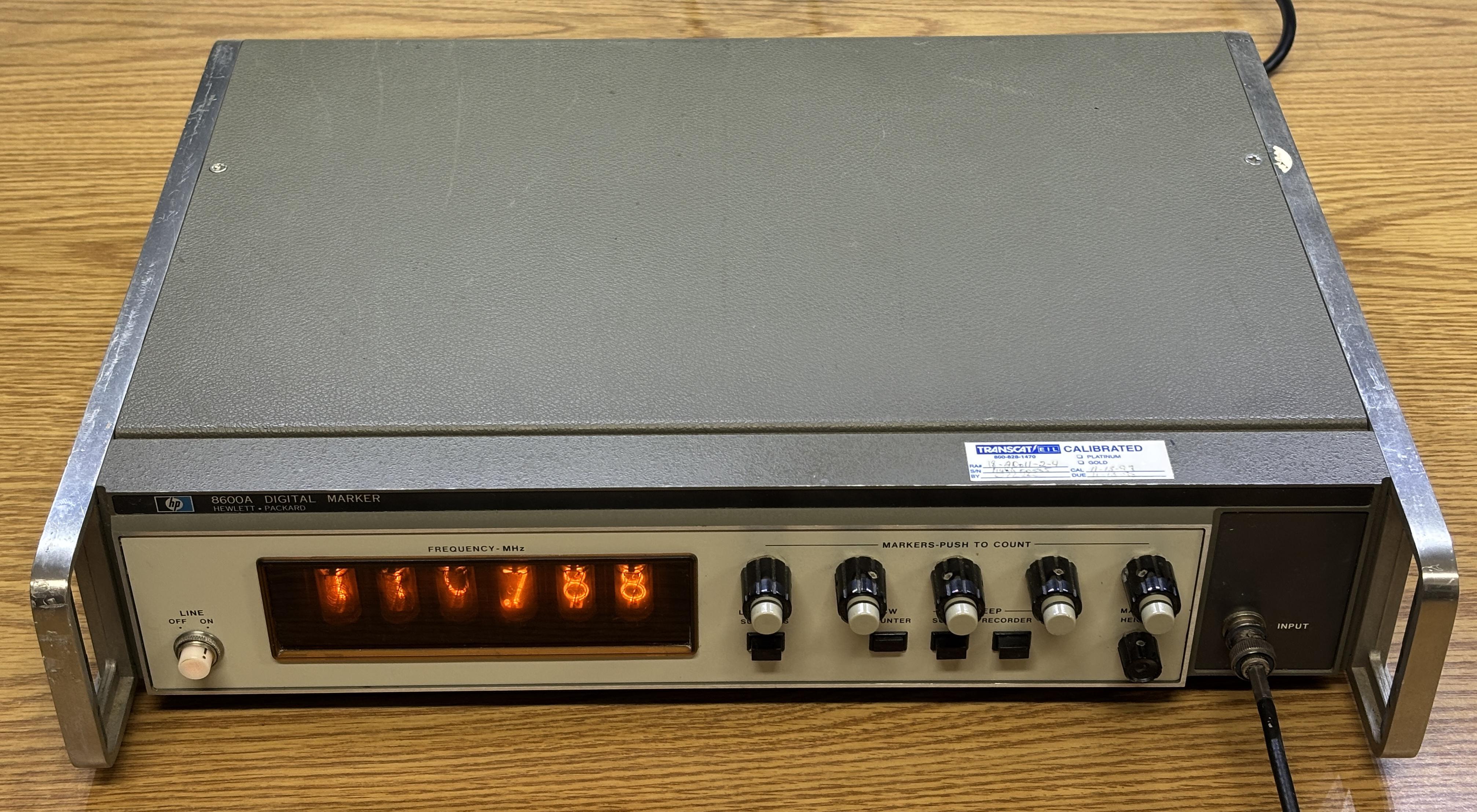 hp 8600a digital marker