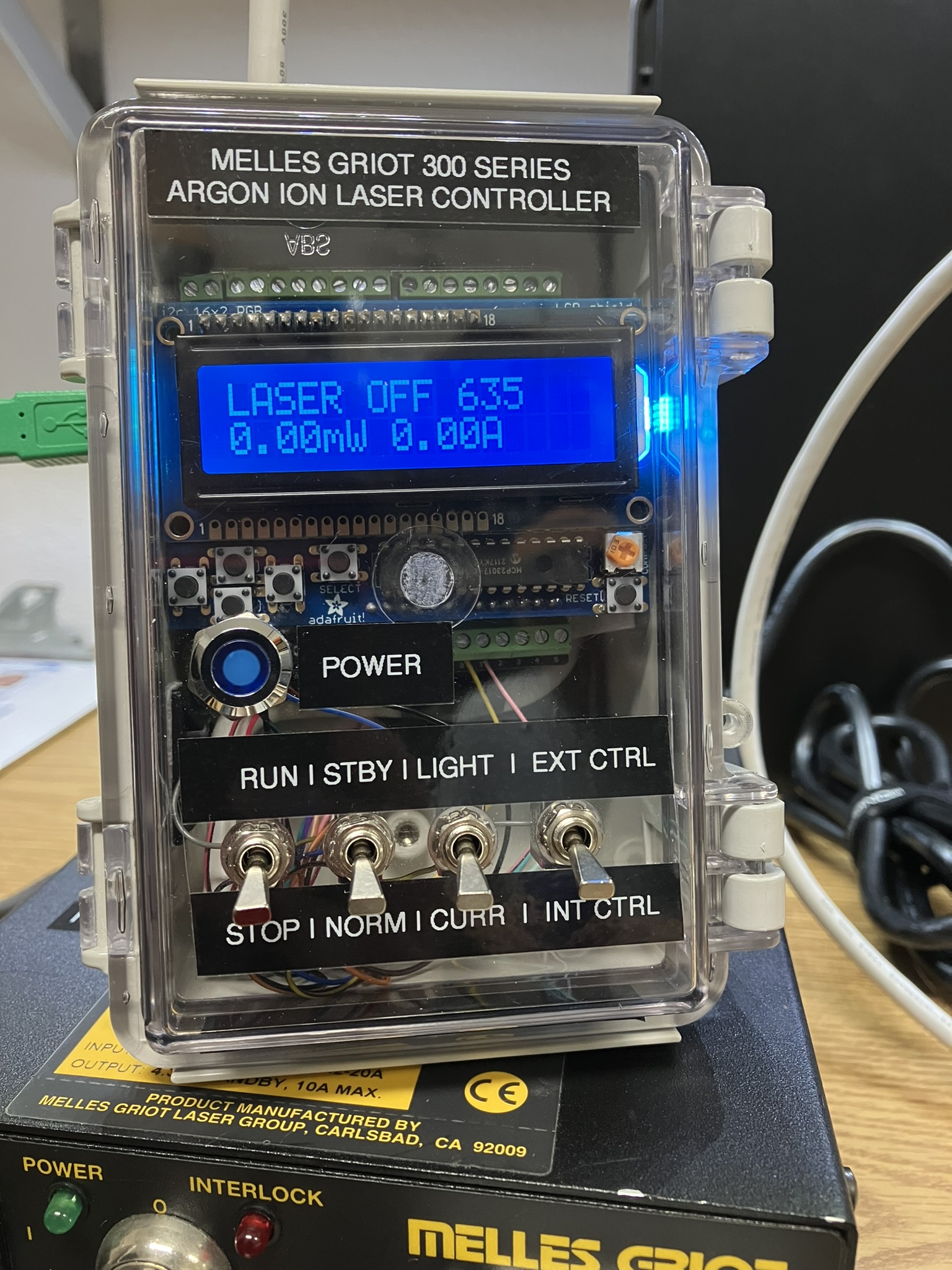 iondrive front view, powered on