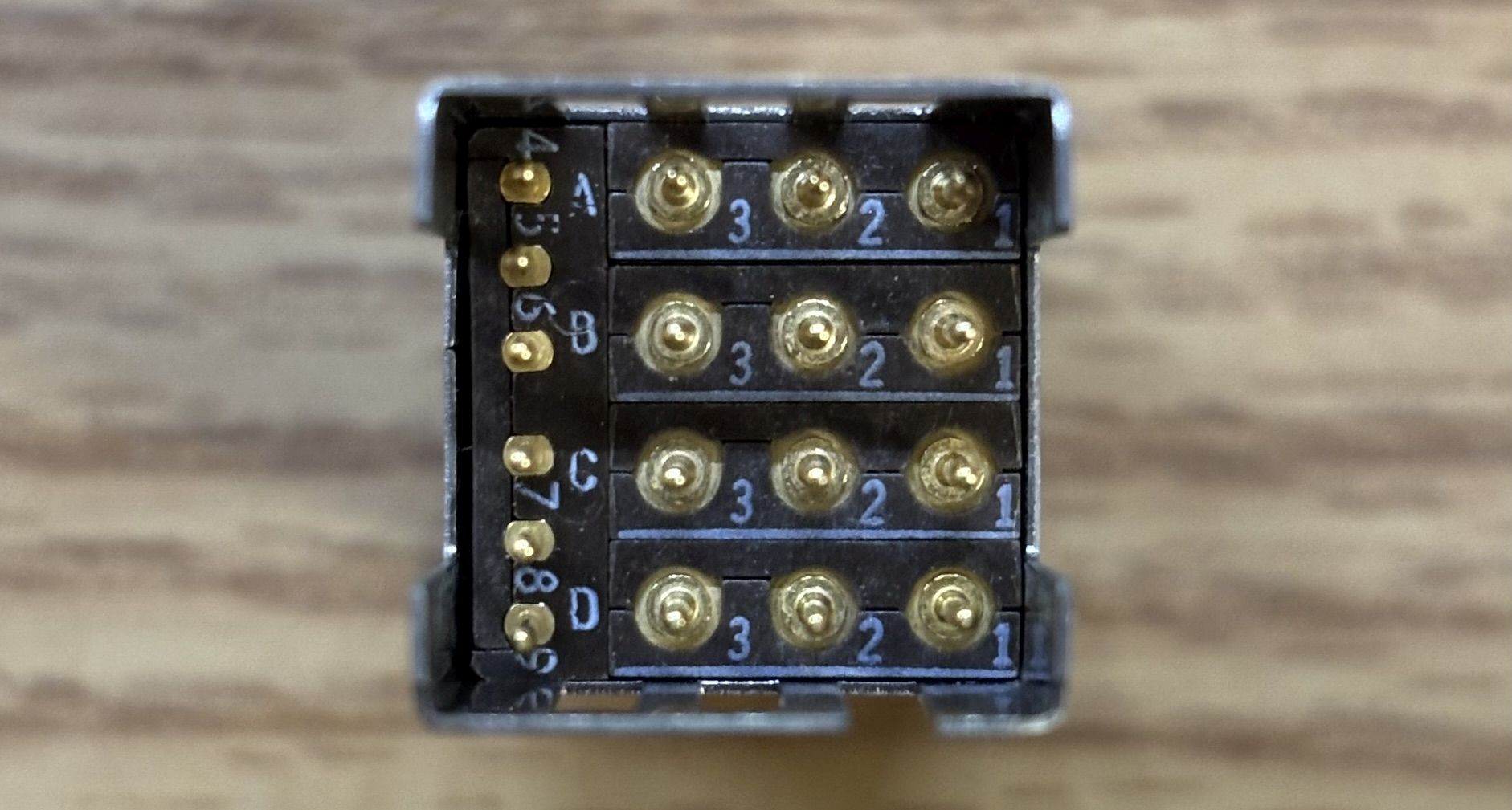 Korry 389 (or ECE) pushbutton switch