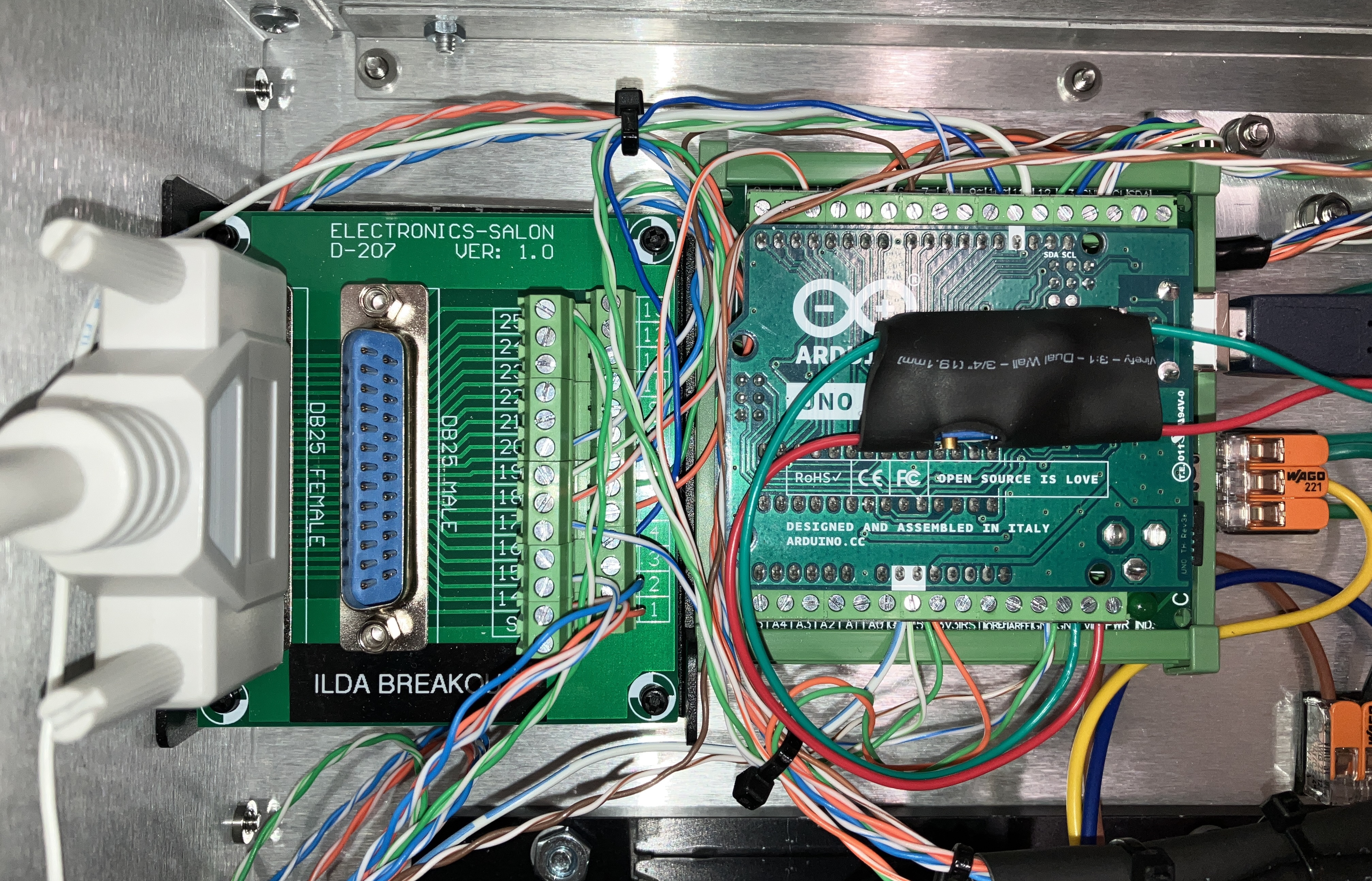 FENRIR system monitoring controller and ILDA breakout board