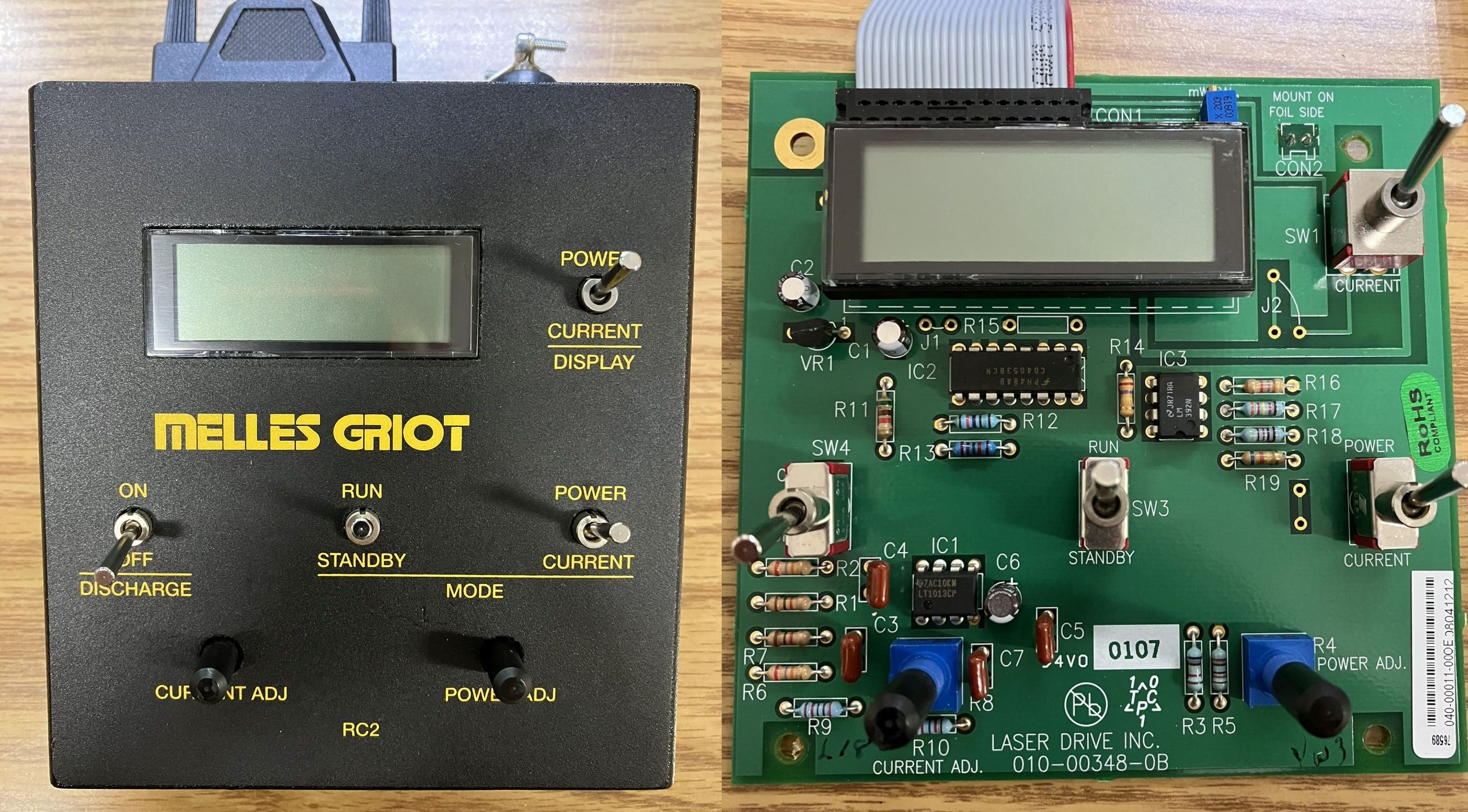 melles griot rc2 controller
