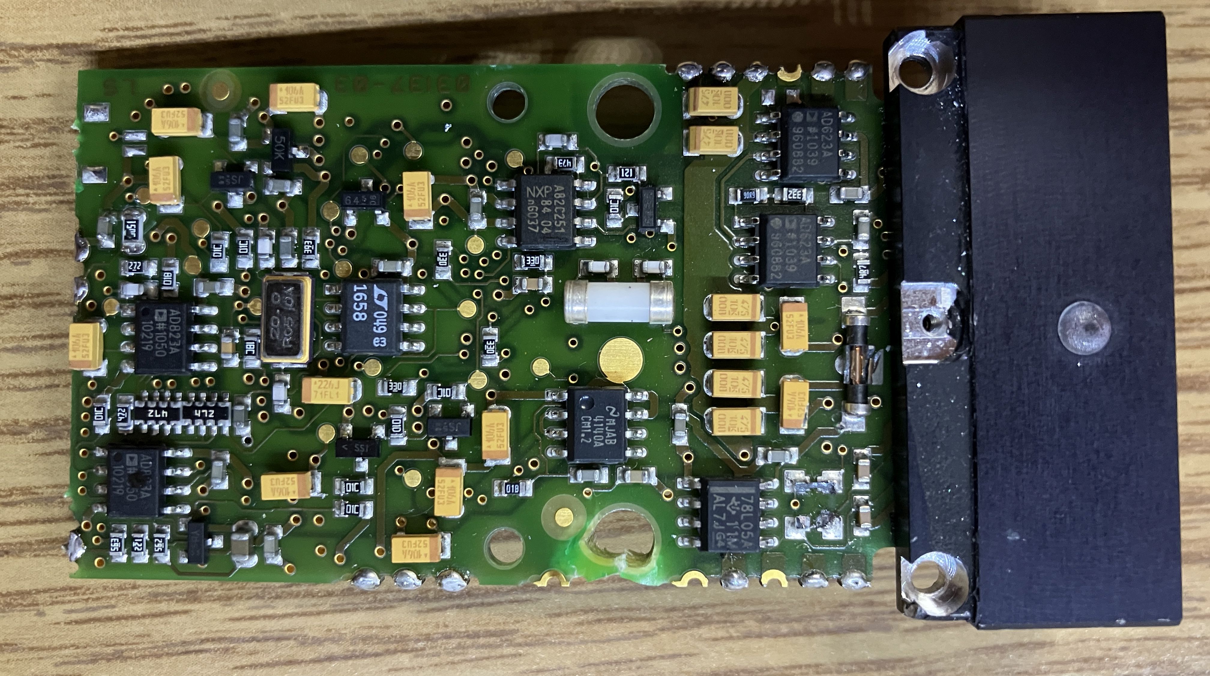 internal board top view