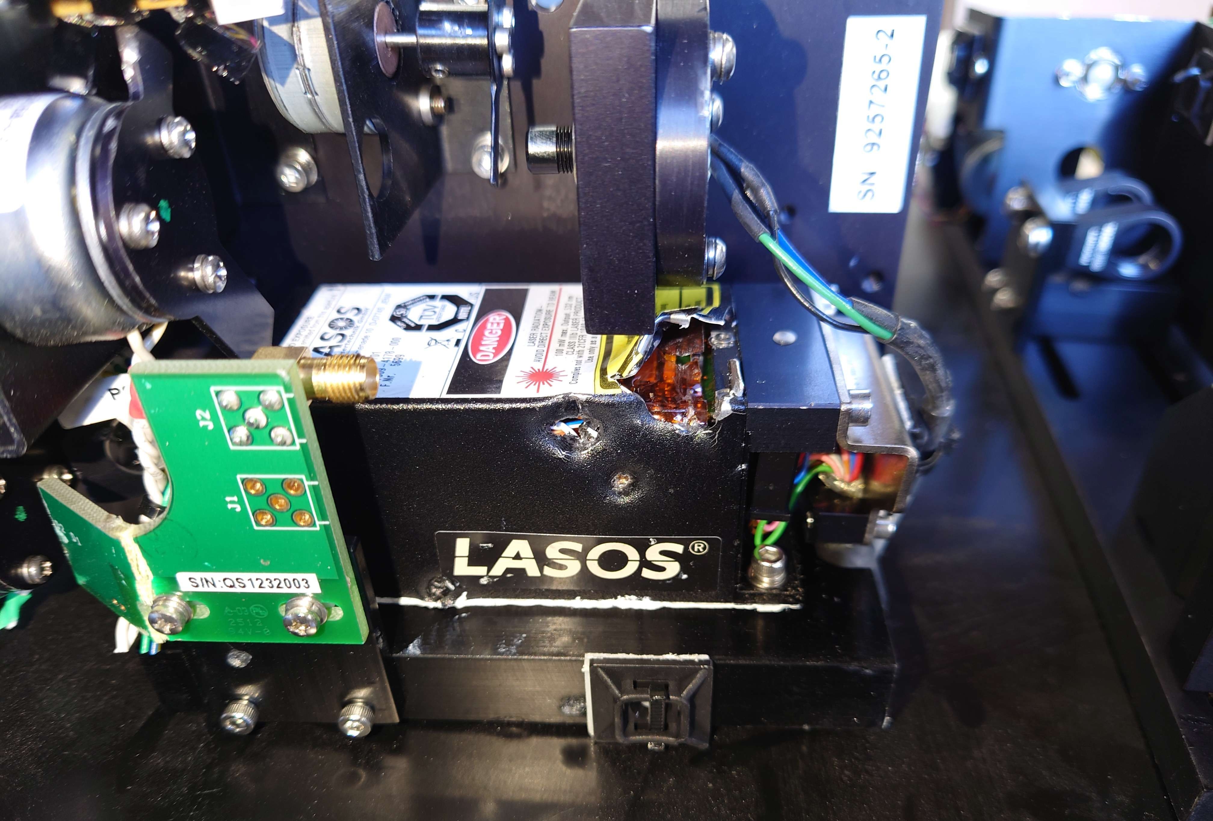 damaged laser head still installed on OEM product