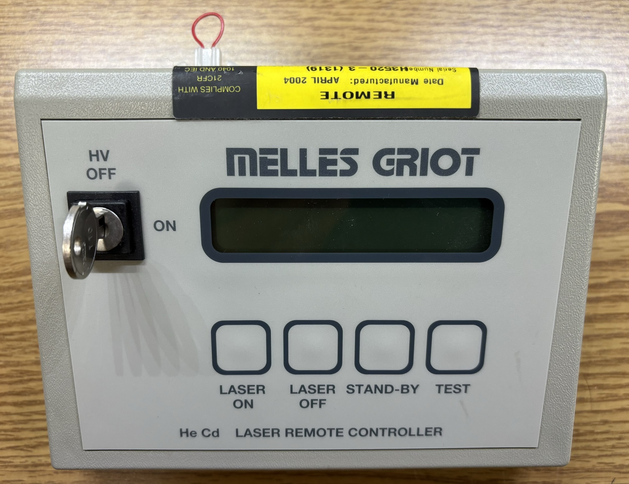 Omnichrome HeCd laser remote controller