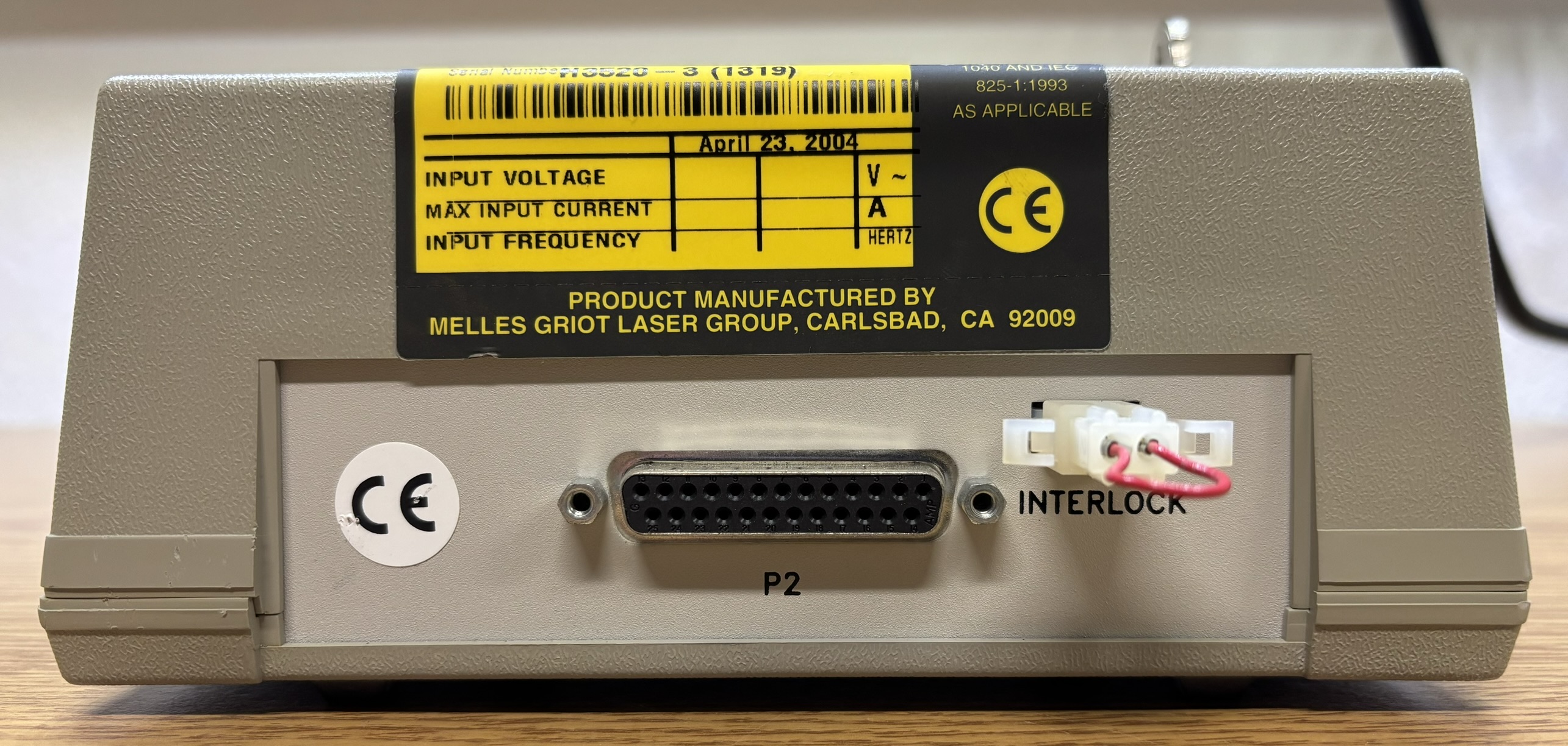Omnichrome HeCd laser remote controller