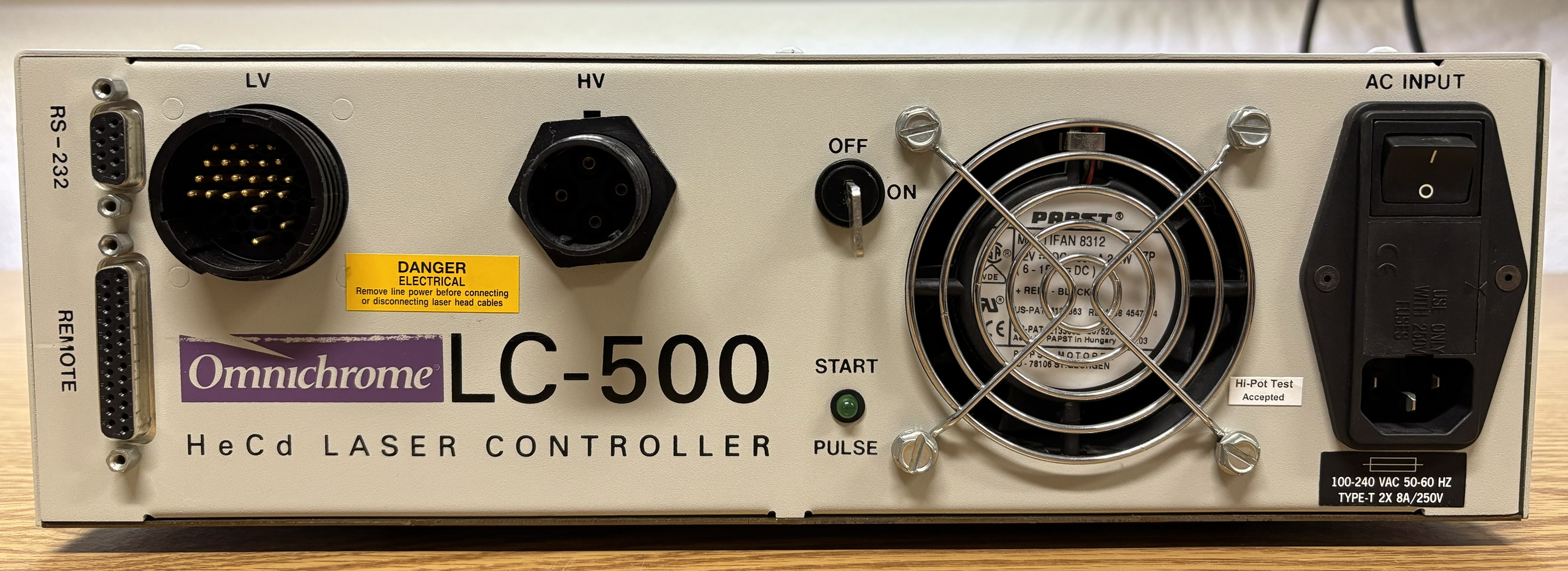 Omnichrome LC-500 HeCd laser controller
