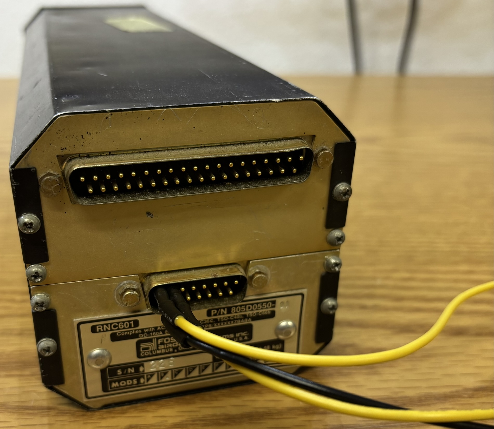 RNAV computer with cover removed