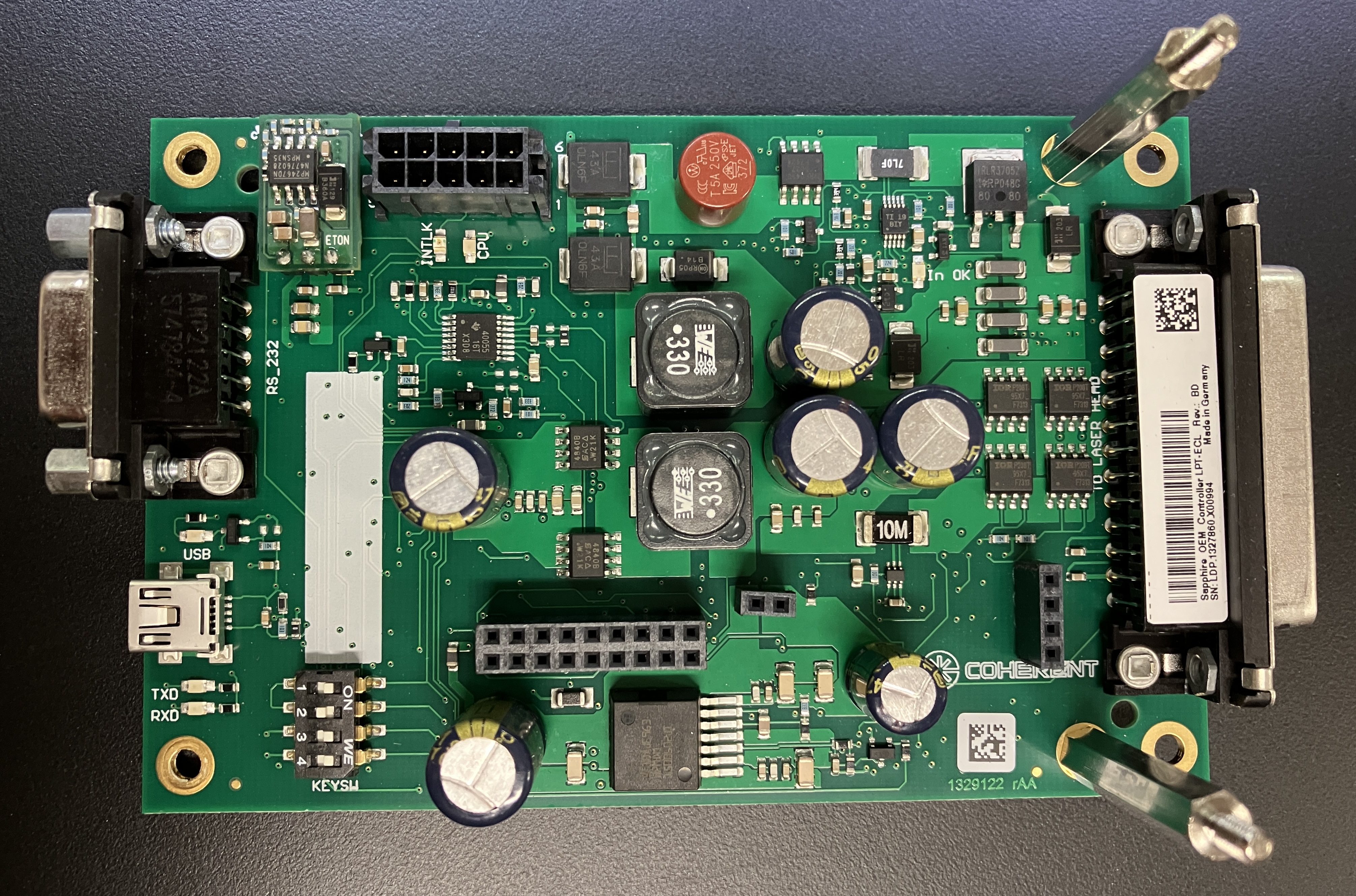 coherent sapphire driver board front