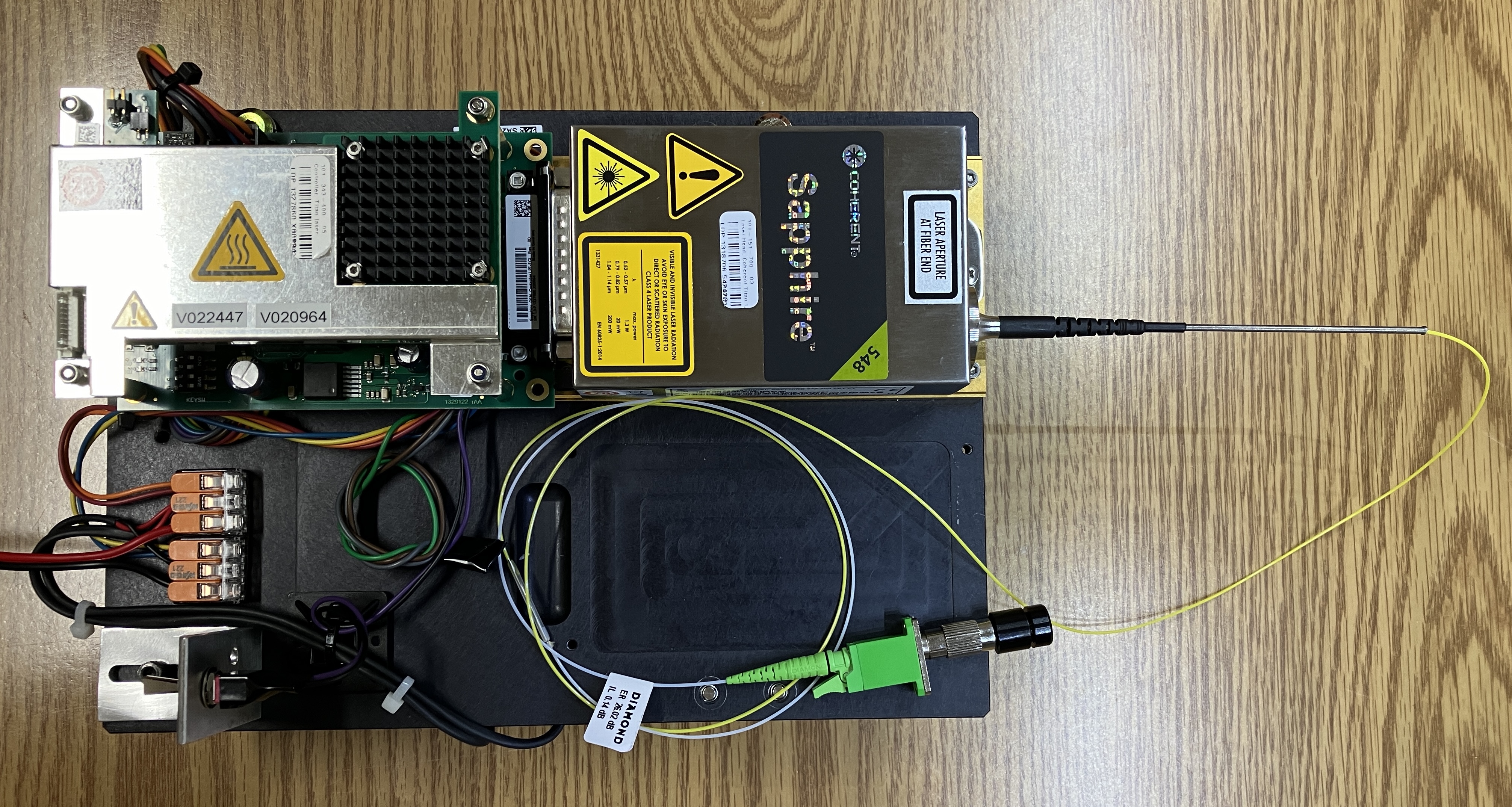 coherent sapphire 548-300 with controller on base plate