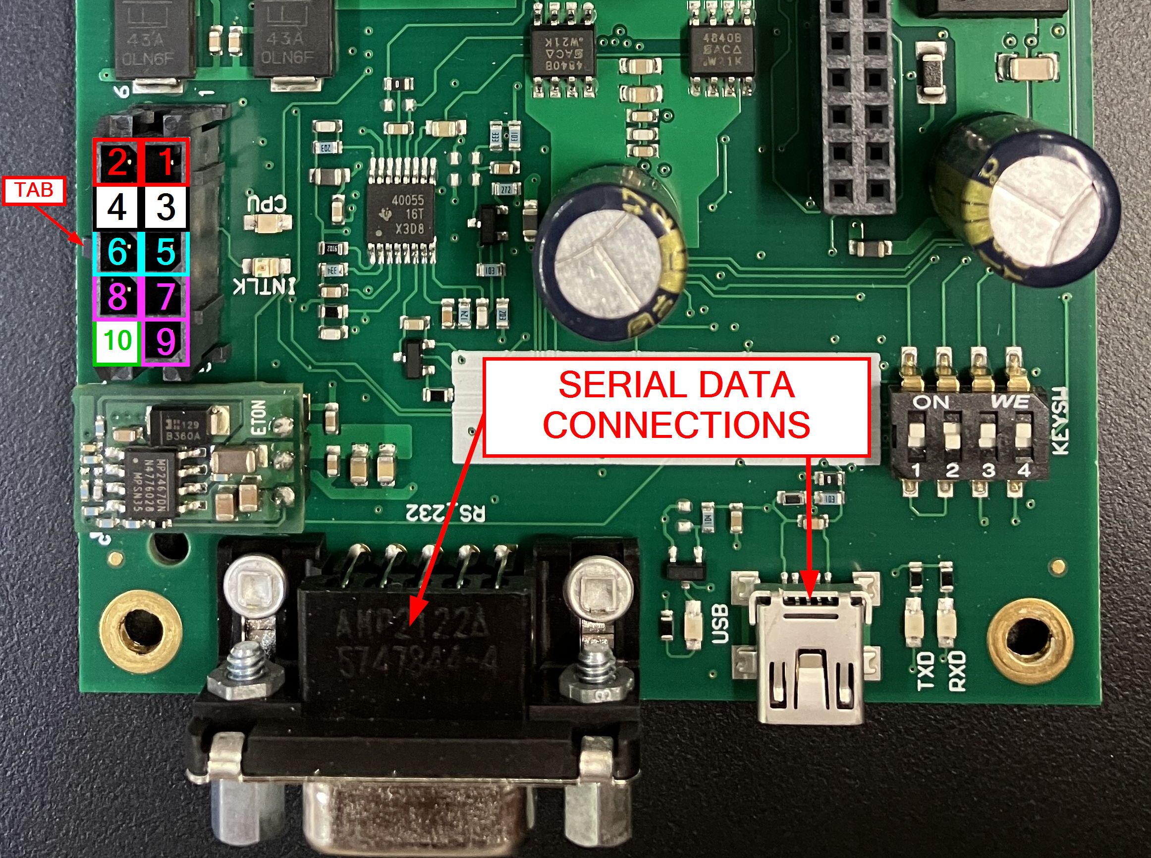 coherent sapphire driver board connector pinout
