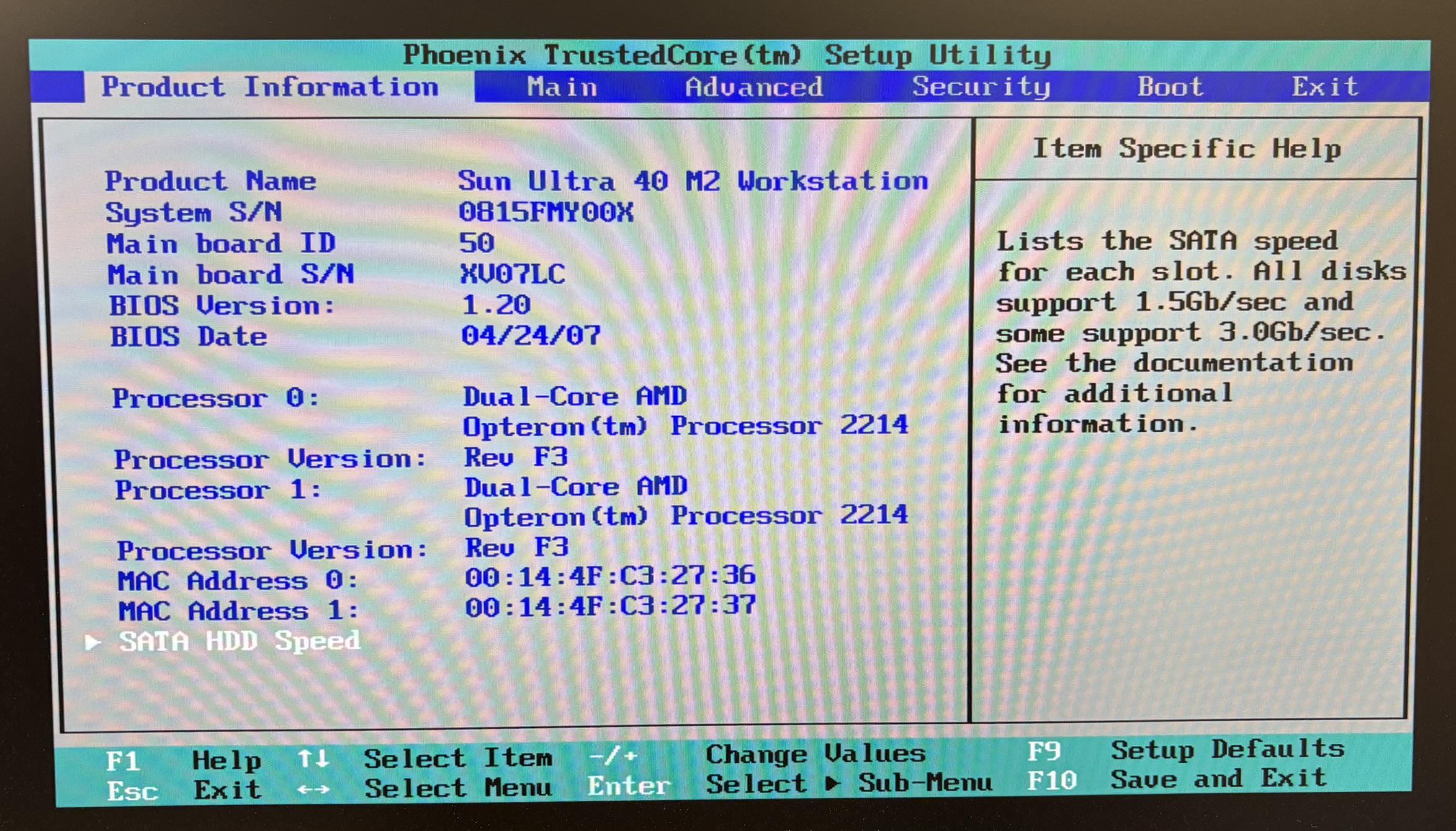 Sun Ultra 40 M2 Workstation
