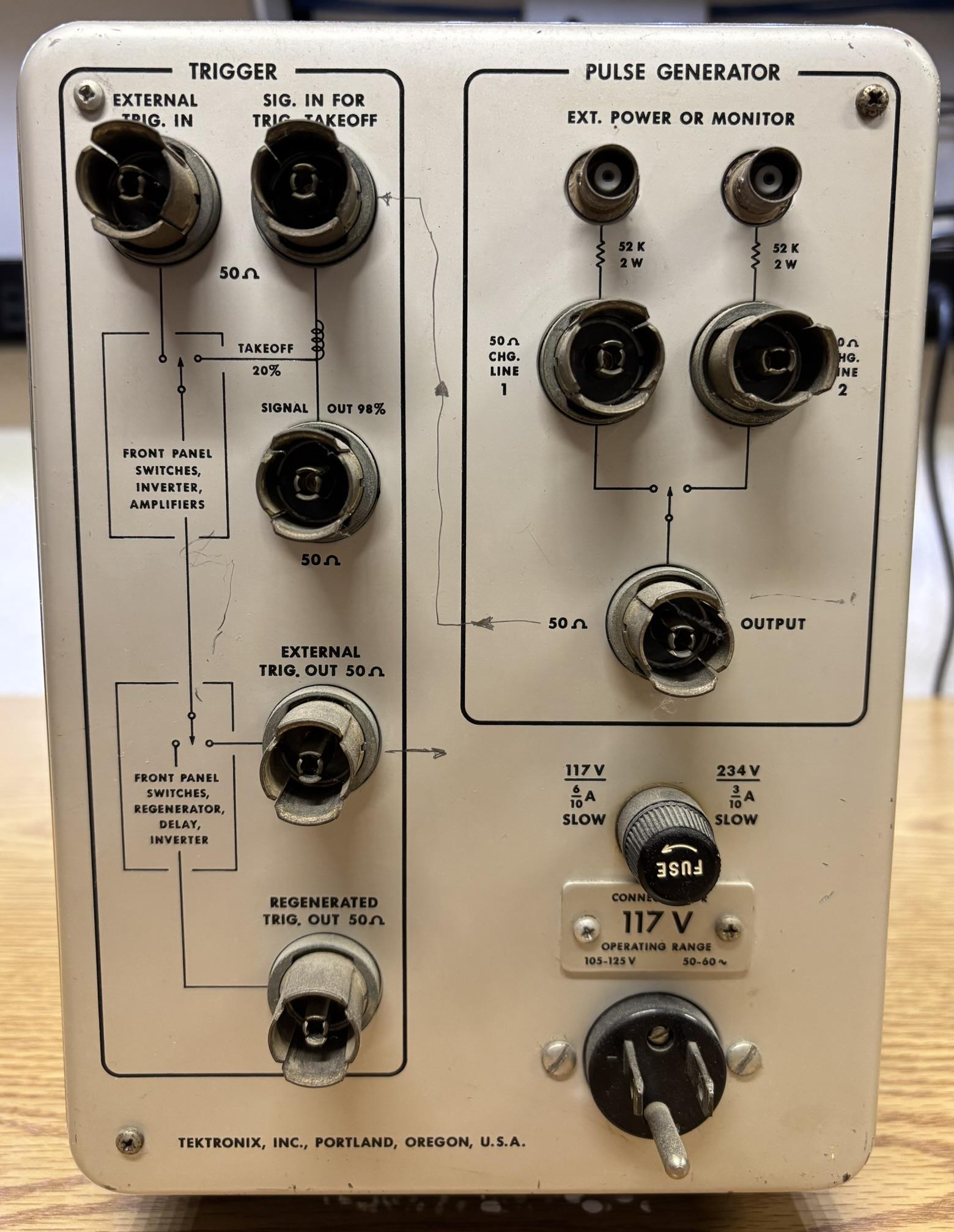 tektronix type 110 pulse generator